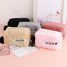 Sweet Cotton Material Cosmetic Bag Travel Makeup Bag Organizer Women Lady Storage Portable Zipper Make Up Case Dropshipping 2024 - buy cheap