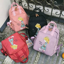 Fashion Women Nylon Backpack Cartoon Printed Girl Large Capacity School Bag Harajuku Cute Casual Travel Shoulder Bag Satchel New 2024 - buy cheap