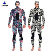 Roupa de mergulho de neoprene para homens, molde de corpo inteiro de 3mm 5mm com capuz, esporte aquático, surf, mergulho, snorkeling 2024 - compre barato