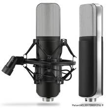 Q8 3.5mm Studio Condenser Microphone with Real-time monitoring large diaphragm condenser microphone for Karaoke Recording 2024 - buy cheap