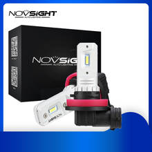 Novsight H11 Светодиодный противотуманный светильник s 12V H7 светодиодный светильник для Автомобиля H3 светодиодный фонарь для противотуманной фары 9006 9005 HB3 HB4 автомобильные сигнальные лампы 6000K 80W 2024 - купить недорого