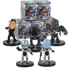 Figura robopolícia embutida de figuras de ação animadas. Brinquedos de modelos colecionáveis 5 tamanhos 6-7cm 2024 - compre barato