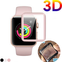 3D Curved Soft Edge Tempered Glass For iWatch Screen Protector Film Full Cover For Apple Watch 5 4 3 Series 42mm 40mm 38mm 40mm 2024 - buy cheap