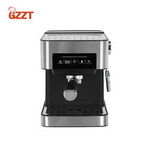 Кофе-машина GZZT 20 бар, Полуавтоматическая кофеварка для эспрессо, Итальянская Кофеварка с пеной для молока, палочка для капучино, латте, мокко 2024 - купить недорого