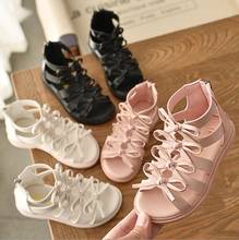 New Girls Summer Sandals Fashion Princess Shoes Children Soft Bottom Beach Shoes Children's Roman Pink Shoes Size 21-36 2024 - buy cheap