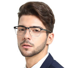 Óculos óculos chiari, óculos masculinos de metal clássicos para prescrição de miopia, quadrado, ultraleve 2024 - compre barato