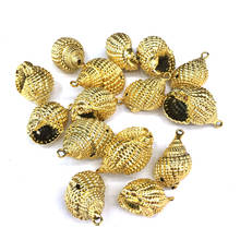 New 10PCS Natural Conch Gold Shell Pendant Charms Pendants For jewelry making DIY Accessories Fit Necklaces Size 13x20-15x25mm 2024 - buy cheap