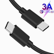 Cable de carga rápida 3A tipo C a USB-C, Cable de carga rápida PD QC3.0 tipo C a USB C, para Huawei Mate, Xiaomi, Redmi, Samsung Switch 2024 - compra barato