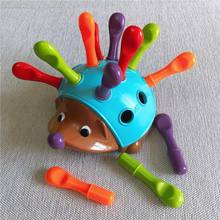 Baby Toys Hedgehog Puzzle Toys Color Sorter Stacking Toy Montessori for kids Early Education Learning Interactive Toys Gifts 2024 - buy cheap