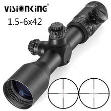 Visionking 1.5-6x42 Riflescope Mil-Dot 30mm IR Hunting Scopes Optics Sight Tactical Rifle Scope Sights For 223 308 30-06 AR 15 2024 - buy cheap