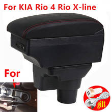 For KIA Rio 4 Rio X-line armrest box For Kia Rio 4 central Store content box car-styling accessories 2016 2017 2018 2019 2020 2024 - buy cheap