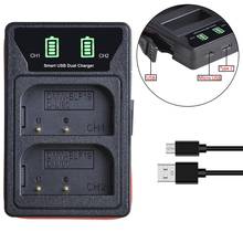 1 Pc DMW-BLF19 DMW-BLF19E DMW BLF19 BLF19E Battery Charger LED Dual Charger with type-C for Panasonic Lumix GH3 GH4 GH5 G9 2024 - buy cheap