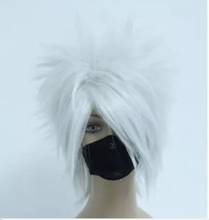 Hatake Kakashi Silvery Gray Anime Cosplay Costume Wig >>Party cosplays heat resistant free shipping 2024 - buy cheap