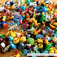 Takara Tomy 100pcs Pokemon Pocket Monster Action Figure Doll Kids Gifts Model Toys Pikachu Sun Moon 5cm 2024 - buy cheap