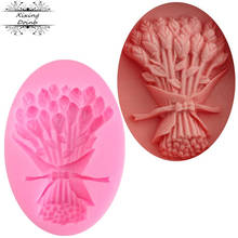 3D розового кластера форма силикагель пресс-форма для мыла кухонная формочка для шоколада украшение торта, выпечки инструмент 2024 - купить недорого