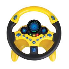 Juego de simulación de volante eléctrico para niños, juguete educativo con luz y sonido 2024 - compra barato