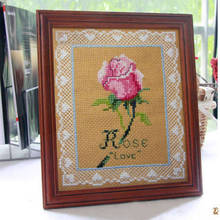 Rose Love DIY Craft Stich Cross Stitch Cotton Fabric Needlework Embroidery Crafts Counted Cross-Stitching Kit 2024 - buy cheap