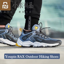 Youpin rax tênis de trilha masculino, sapatos de caminhada respiráveis antiderrapantes com absorção de impacto, tênis leve para escalada, atletismo 2024 - compre barato