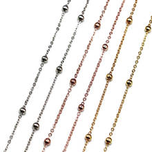 Mibrow-cadenas de eslabones Rolo de cobre para fabricación de joyas, abalorios, collares, pulseras, abalorios, 1,5mm, 2mm, 3mm, 4mm, 5 m/lote 2024 - compra barato