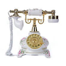 Antique Telephone Creative Retro Decorative Phone Resin Rotary Dial Telephone Decorating Cafe Bar Window Decoration Home Decor 2024 - buy cheap