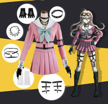 Iruma persiana dangan ronpa v3, uniforme de fantasia para cosplay, saia + colar + cinto + meias para cosplay 2024 - compre barato