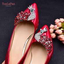 TOPQUEEN X36 1 Pair Bridal Shoes Decorative Clips Charm Wedding Shoes Buckle Shoes Decoration Rhinestone Wedding Boot Jewelry 2024 - buy cheap