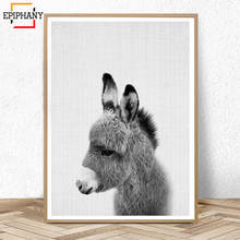 Donkey Print Nursery Animal Wall Art Baby Shower Gift Kids Room Posters and Prints Cute Anime Poster Nordic Canvas Painting 2024 - buy cheap