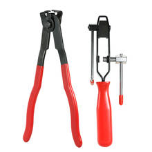 2pcs/set C V Joint Clamp Banding Install Tool Ear Type Boot Clamp Plier Metal Hand Tool Red+Black Boot Clamp Pliers 2024 - buy cheap