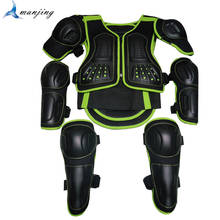 Colete protetor para motocross, crianças de 4 a 15 anos, protege o joelho, altura 0.85-1.66m 2024 - compre barato