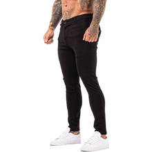 GINGTTO Mens Skinny Chino Pants Super Stretch Chino Pants Slim Fit Black Pants Skinny Pants Mens High Waist DROPSHIPPING zm393 2024 - buy cheap