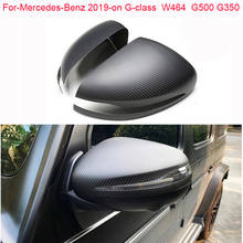 W464 Mirror Cover for-Mercedes-Benz 2019-on G-class G500 G350 W464 G63 GLE W167 Add on Type Dry Carbon Fiber Rear View Side 2024 - buy cheap