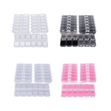 3PCS 12 Compartments Plastic Clear Craft Gem Beads Display Storage Case Box Organizer Container Divider Jewelry Box Sewing Box 2024 - buy cheap
