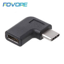 90 градусов правый угол USB 3,1 Тип C папа к женскому USB-C адаптер конвертер 2024 - купить недорого