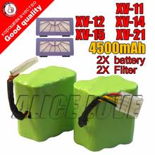 NEW 2* battery+ 2* Filter 4500mAh 7.2V for Neato XV-21 XV-11 XV-15 XV-14 XV-24 XV-12 pro robot robotic vacuum cleaner accessory 2024 - buy cheap
