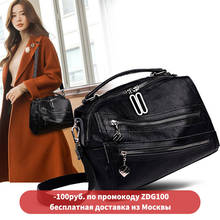 ZDG handbags women pu leather shoulder bag black  2020 zip pocket bag for women ladies tote bag purses women 2024 - buy cheap