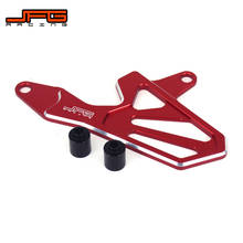 Protector de cubierta de piñón delantero rojo CNC para HONDA XR250 BAJA 1995- 1999 2000 2001 MOTARD 2002 2003 2004 2005 2006 2007 2024 - compra barato