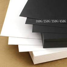 A3 a4 cartões de papel preto grosso corte de papel de papelão branco esboçar diy ofício cartão de visita que faz a impressão cartão 80g-450g 2024 - compre barato