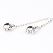 New Original 925 Sterling Silver Beads Love Connection Safety Chain Charm Fit Pandora Bracelets Women DIY Jewelry Dropshipping 2024 - buy cheap