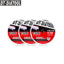 DT-DIATOOL 3pcs/pk Dia 9"/230mm Diamond Saw Blade Cut-off Wheel Blade for Steel Tube Iron Rebar Angle Steel Metal Cutting Disc 2024 - buy cheap