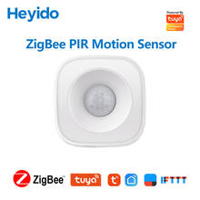 Sensor de movimiento ZigBee Pir, funciona con la aplicación Tuya a través de la puerta de enlace, alimentado por batería, inalámbrico, WIFI 2024 - compra barato