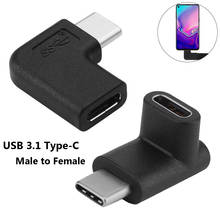 Mini 90 Degree Right Angle USB 3.1 Type C Male to Female Converter USB-C Adapter For Samsung Huawei Smart Phone Extender Adapter 2024 - buy cheap