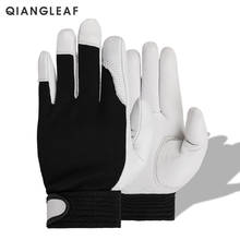 QIANGLEAF Sheepskin Leather Sport Driver Mechanic Working Glove Industrial Safety Gloves Protective Wholesale Men's Mitten 508MY 2024 - buy cheap