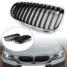 Chrome Black Car Front Kidney Grille ABS Plastic Grill For BMW 3 Series E90 E91 LCI 328i 335i 2009 2010 2011 2024 - buy cheap