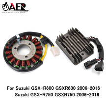 Regulador Retificador + Gerador de Magneto Bobina Do Estator para Suzuki JAER GSXR600 GSXR750 2006-2016 2007 2008 2009 2010 2011 2012 2013 2024 - compre barato