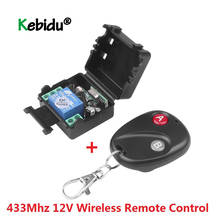 kebidu mini 433mhz remote control Universal Wireless Remote Control DC12V 10A Switch Telecomando Transmitter with Receiver 2024 - buy cheap