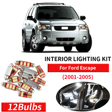 12Pcs White Canbus led Car interior lights Package Kit for 2001 2002 2003 2004 2005 Ford Escape led interior lights 2024 - buy cheap