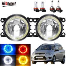 Angel Eye Fog Light Car Front Bumper Fog Lamp with Halo DRL H11 12V For Ford Grand C-Max MPV 2010 2011 2012 2013 2014 2015 2024 - buy cheap