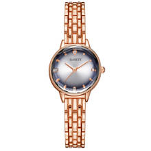 Fashion Women Alloy Band Rhinestone Index Round Dial Analog Quartz Wrist Watch Ladies Dress Watches Gift Luxury 2024 - buy cheap