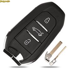 Jingyuqin-mando a distancia para llave de coche, carcasa de 3 botones para Peugeot 308, 508, Citroen C4, DS4, DS5, HU83, VA2 2024 - compra barato
