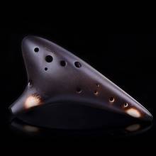 high quality Great sound smoked burn 12 holes AG  Ocarina Alto G  flute gift   music instrument 2024 - buy cheap